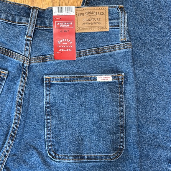 Levi’s Heritage High Rise Loose Straight NEW WITH TAG Stretch Blue Jeans Size 4 - Picture 8 of 14